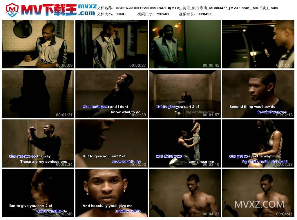USHER-CONFESSIONS PART II(MTV)_英语_流行歌曲_MC803477